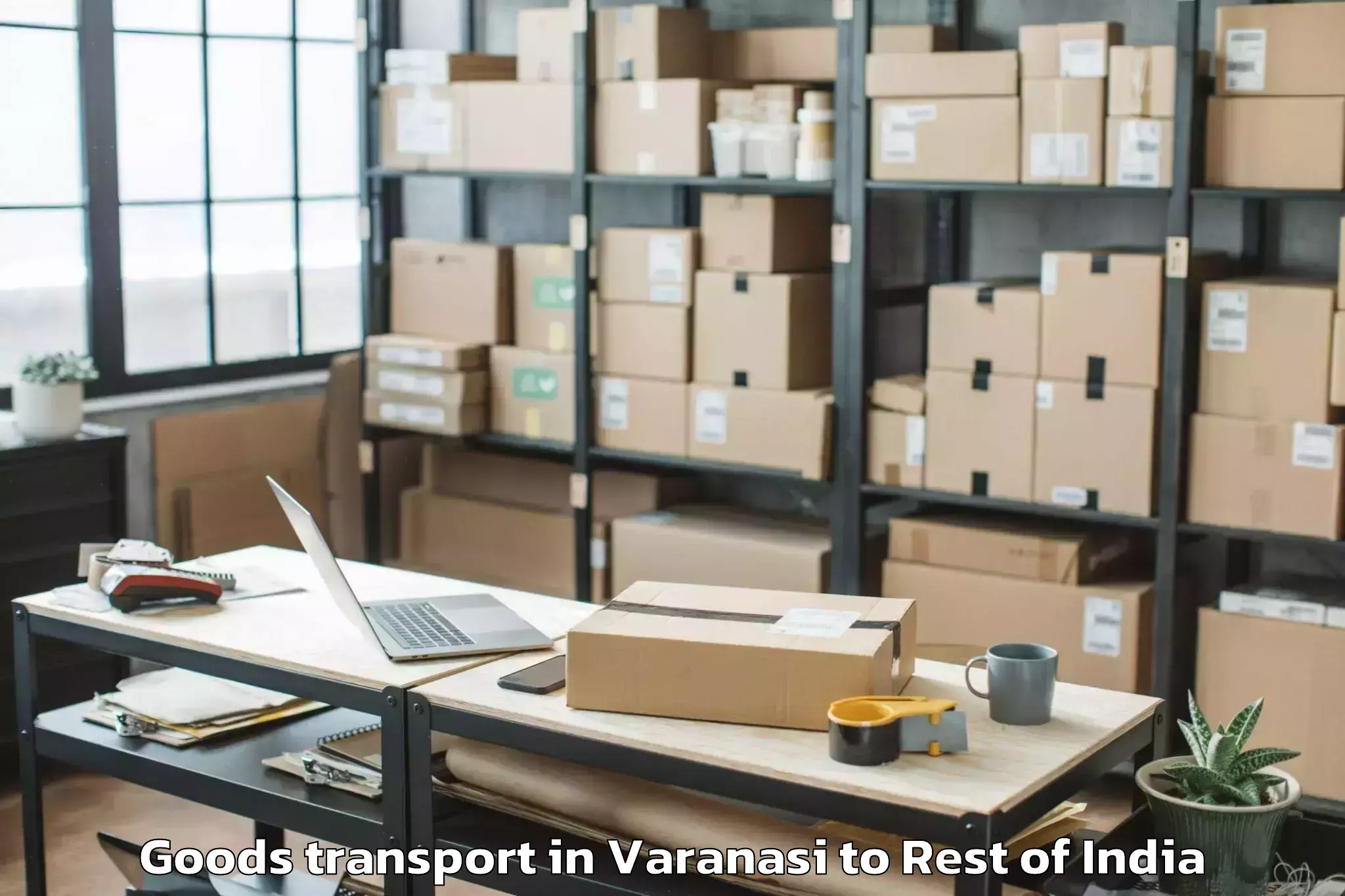 Top Varanasi to Synrang Kaban Goods Transport Available